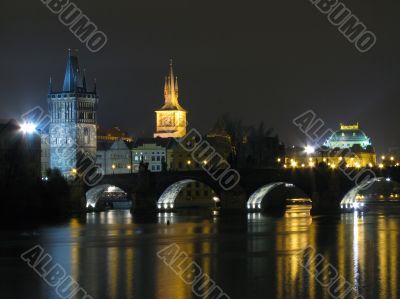 Night charles bridge