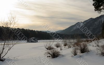 Alatai River in Winter