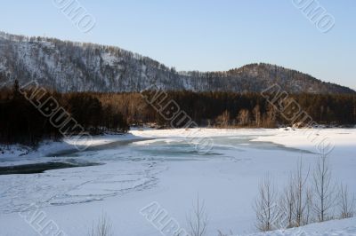 Alatai River in Winter