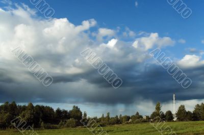 clouds, rain and sky