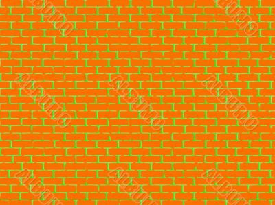 orange and green wall