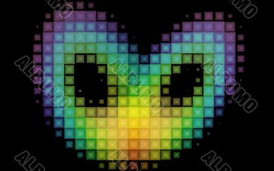 Abstract mafe from small squares