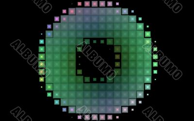 Abstract mafe from small squares