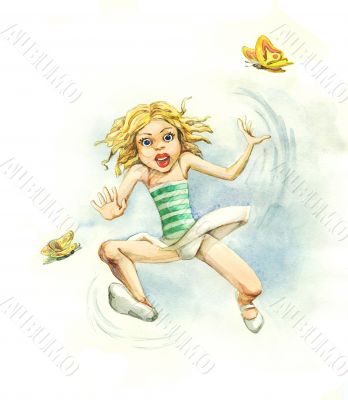 Jumping girl