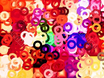 small circles abstract