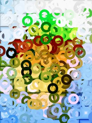 small circles abstract