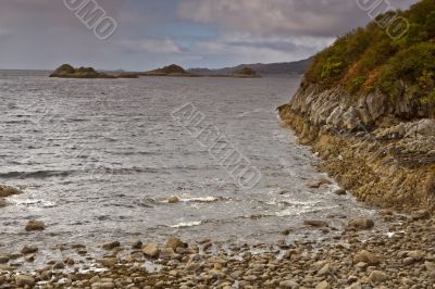 Beach of pebbles