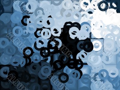 small circles abstract