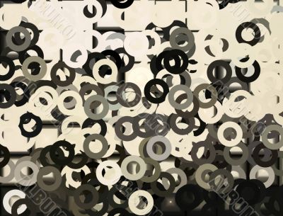 small circles abstract