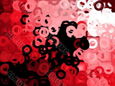 small circles abstract