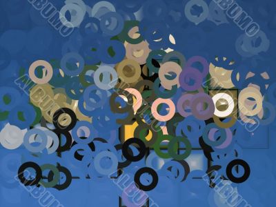 small circles abstract