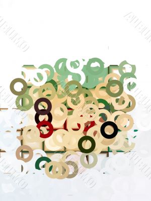 small circles abstract