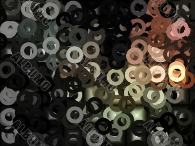 small circles abstract