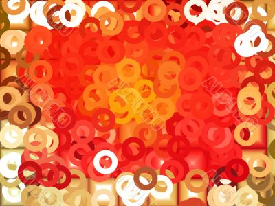 small circles abstract
