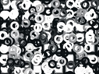 small circles abstract