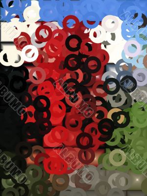small circles abstract