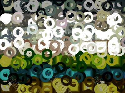 small circles abstract
