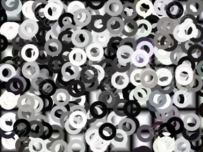 small circles abstract