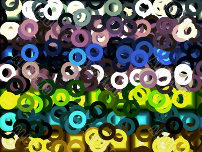 small circles abstract