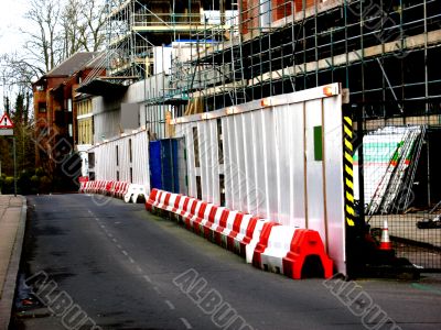 Construction site and road safety markings