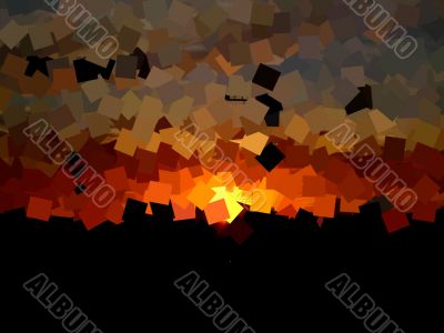 abstract collage image