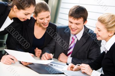 Business team at work