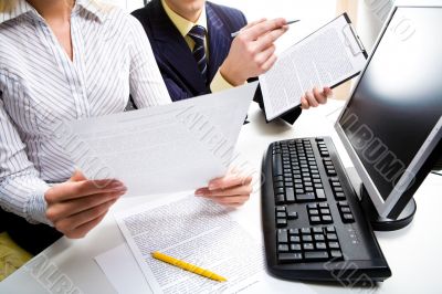 Discussing documents