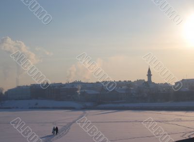 Silhouettes of winter Kazan