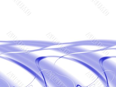 ribbons and waves of blue colors