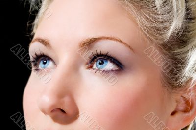 blue eyes caucasian girl