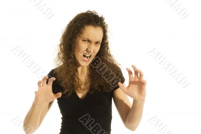 Very angry girl