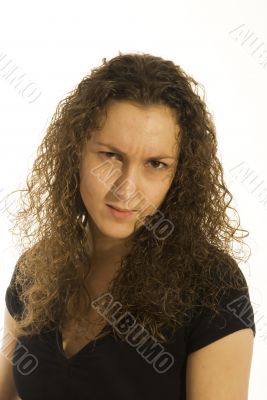 angry business girl