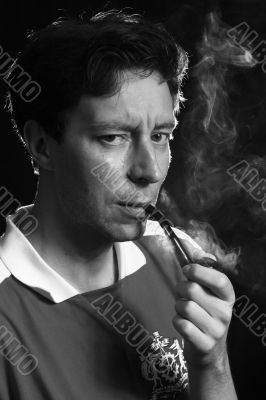 man smoking