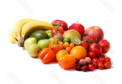 green fruits and vegetables
