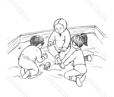 Playing children