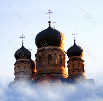 illustration with church dome