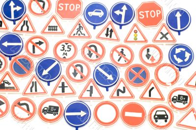road sign background