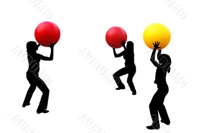 Game with a ball.