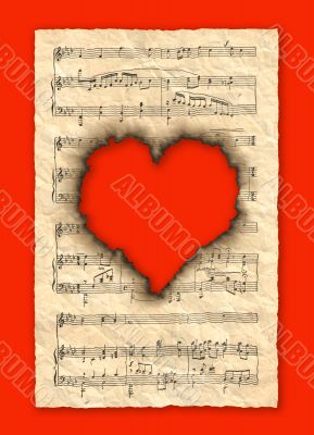 background image with musical notes.