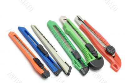 Set of knifes for paper
