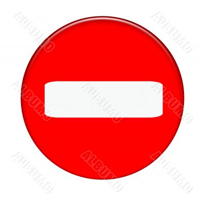 Sign Stop over white