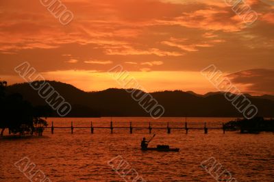 orange sunset