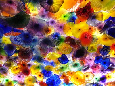 Modern Flower Glass Ceiling