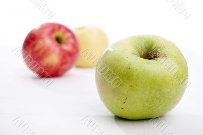 close-up green apple