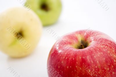close-up red apple