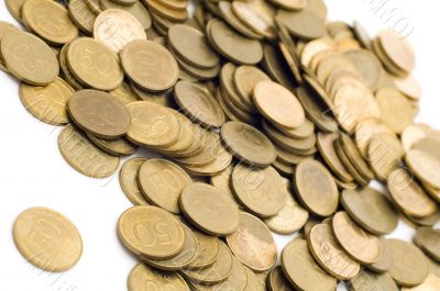 rouble coin close up