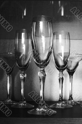 glass goblets for drink