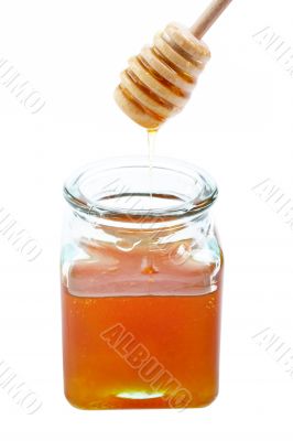 Pouring honey