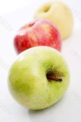 close-up green apple