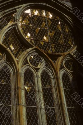 Cathedral with gothic windows